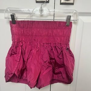 Hot pink high waisted shorts | free people movement | Size XS